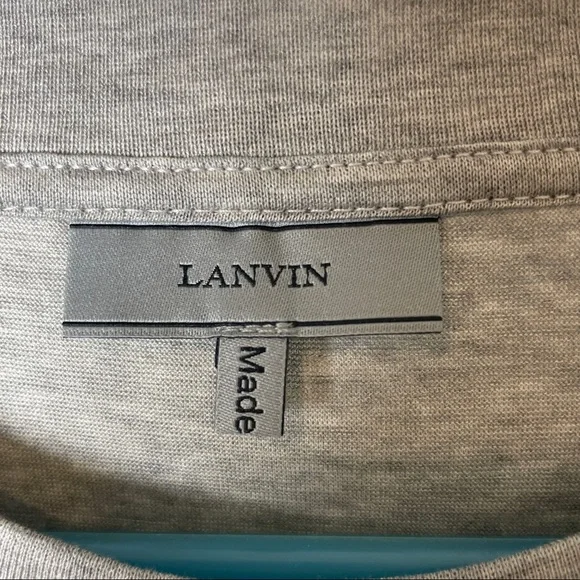 Lanvin Gray Patchwork T-Shirt - Picture 5 of 7